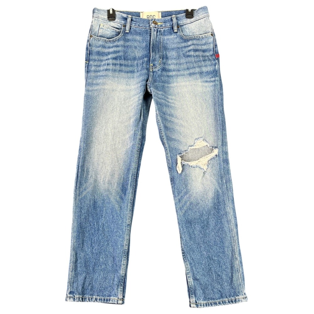BDG Vintage Slim Fit Jeans Mens 30x28 Distressed Knee Light Wash Casual Denim